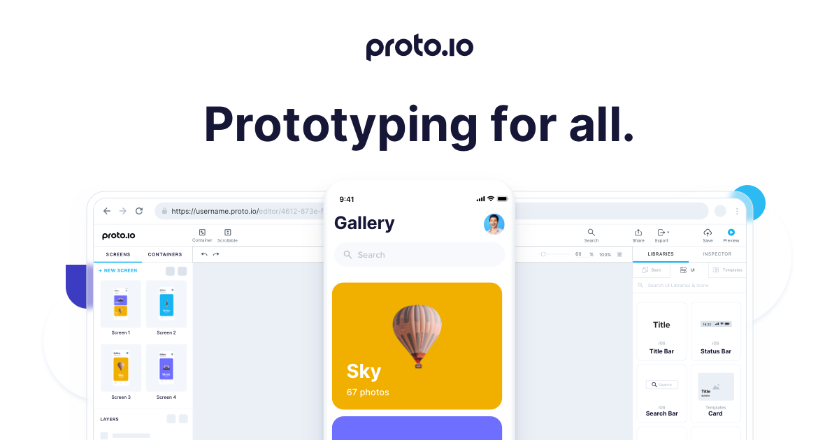 Professional mockup tool - Proto.io