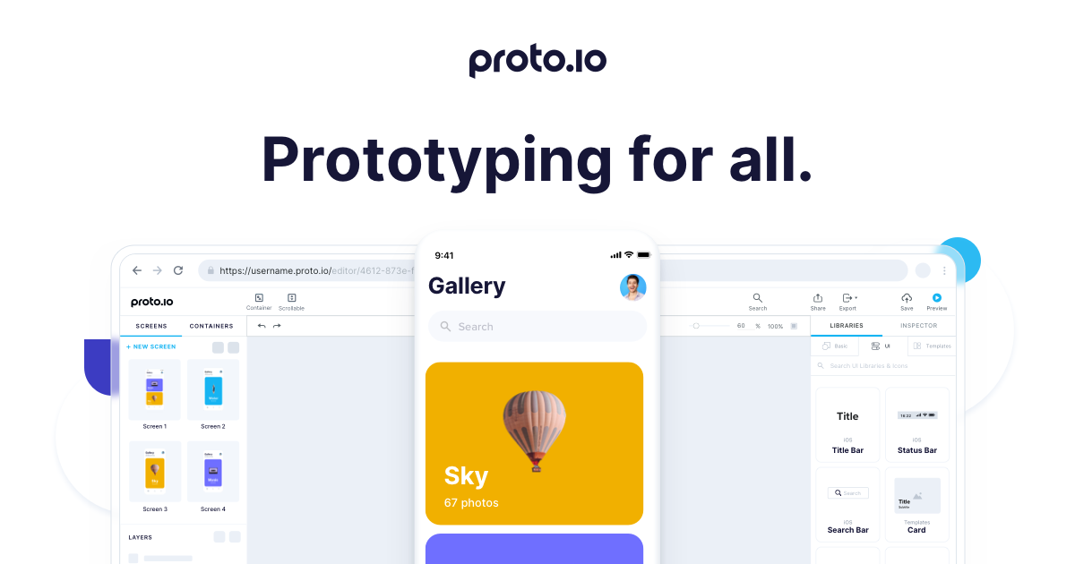 Prototyping Templates for Web Mobile Apps Proto io Prototyping Templates for Web Mobile Apps Proto io