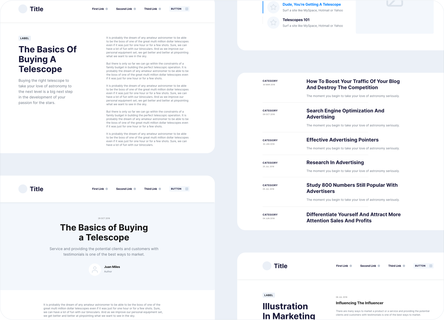 Prototyping Templates for Web & Mobile Apps Proto.io