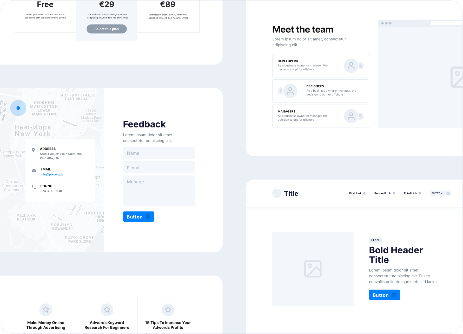 Prototyping Templates for Web & Mobile Apps Proto.io